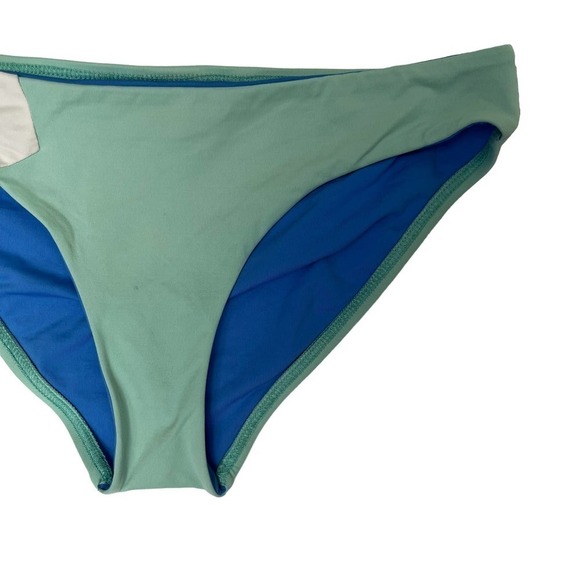 L*SPACE Colorblock Geo Bandeau Top Hipster Bottom Bikini Set Size XS - Picture 7 of 11